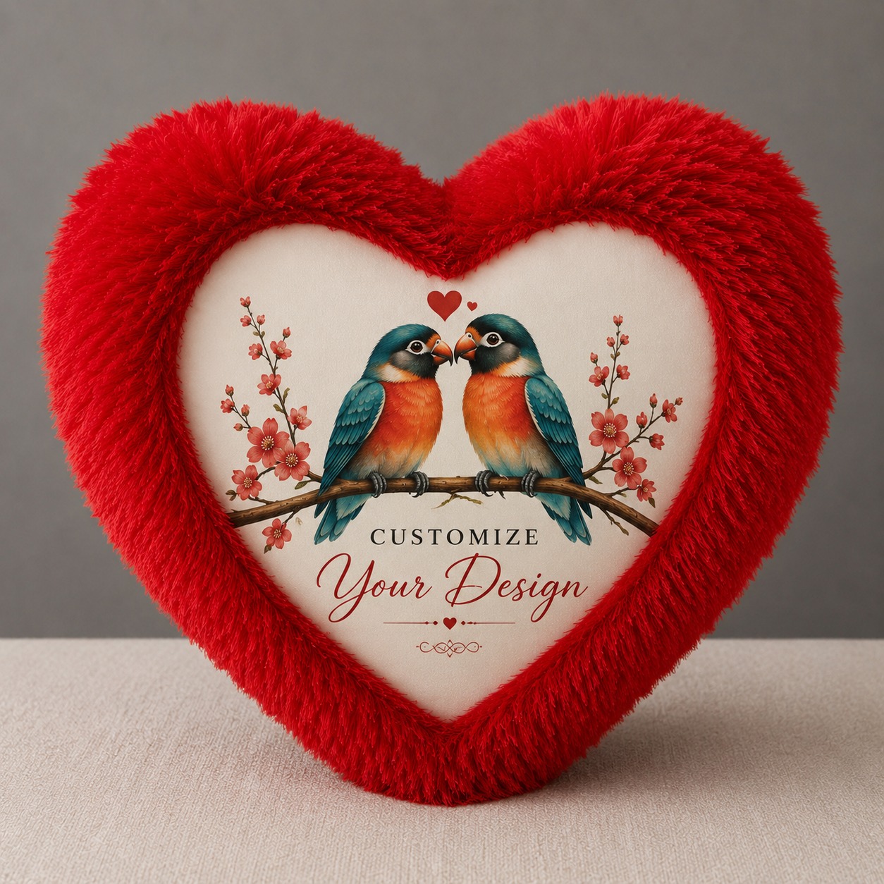 Heart Fur Pillow